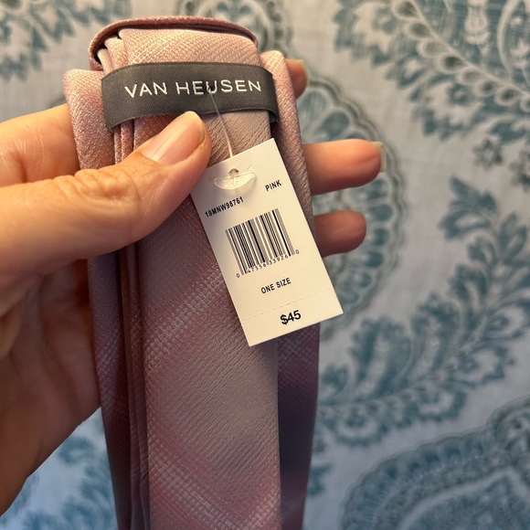 VAN HEUSEN Men's Neck Tie ~ Pale Pink ~ Performance ~ NEW Fashion MSRP $45. 029 - Picture 3 of 4